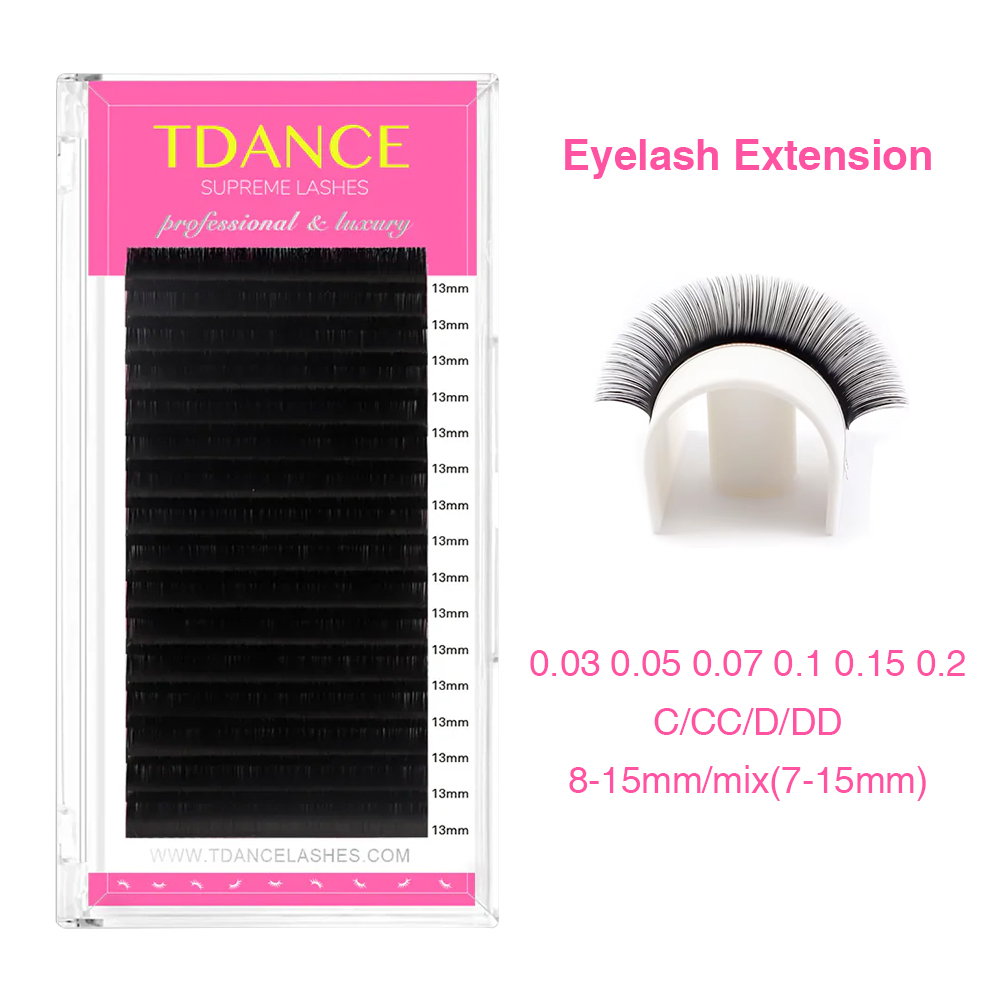 Eyelash Extension Russian - Индивидуальные Накладные ресницы TDANCE, накладные Профессиональные