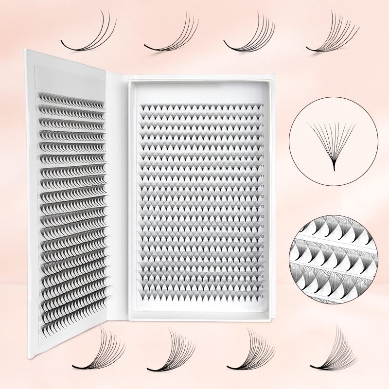 Eyelash Extension Human Hair - 800/1600 готовые вееры для объемных ресниц