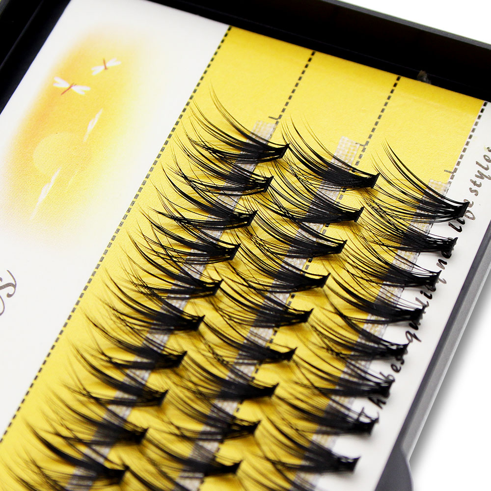 Eyelash Extension For Asian Eyes - Черные накладные ресницы из норки, 60