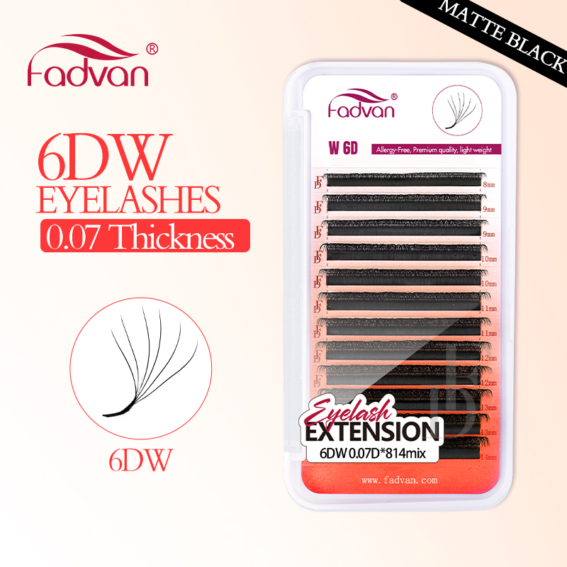 FADVAN Real 6D W ресницы 0,07  – обзор и цена Eyelash Extension For Asian Eyes