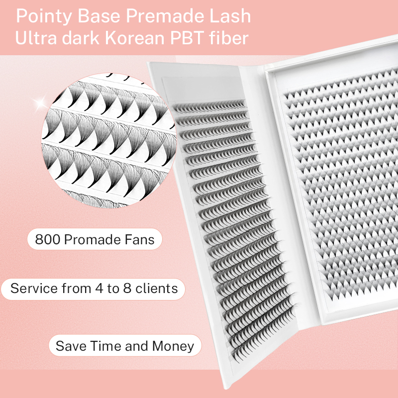 800/1600 готовые вееры для объ – обзор и цена Eyelash Extension Human Hair