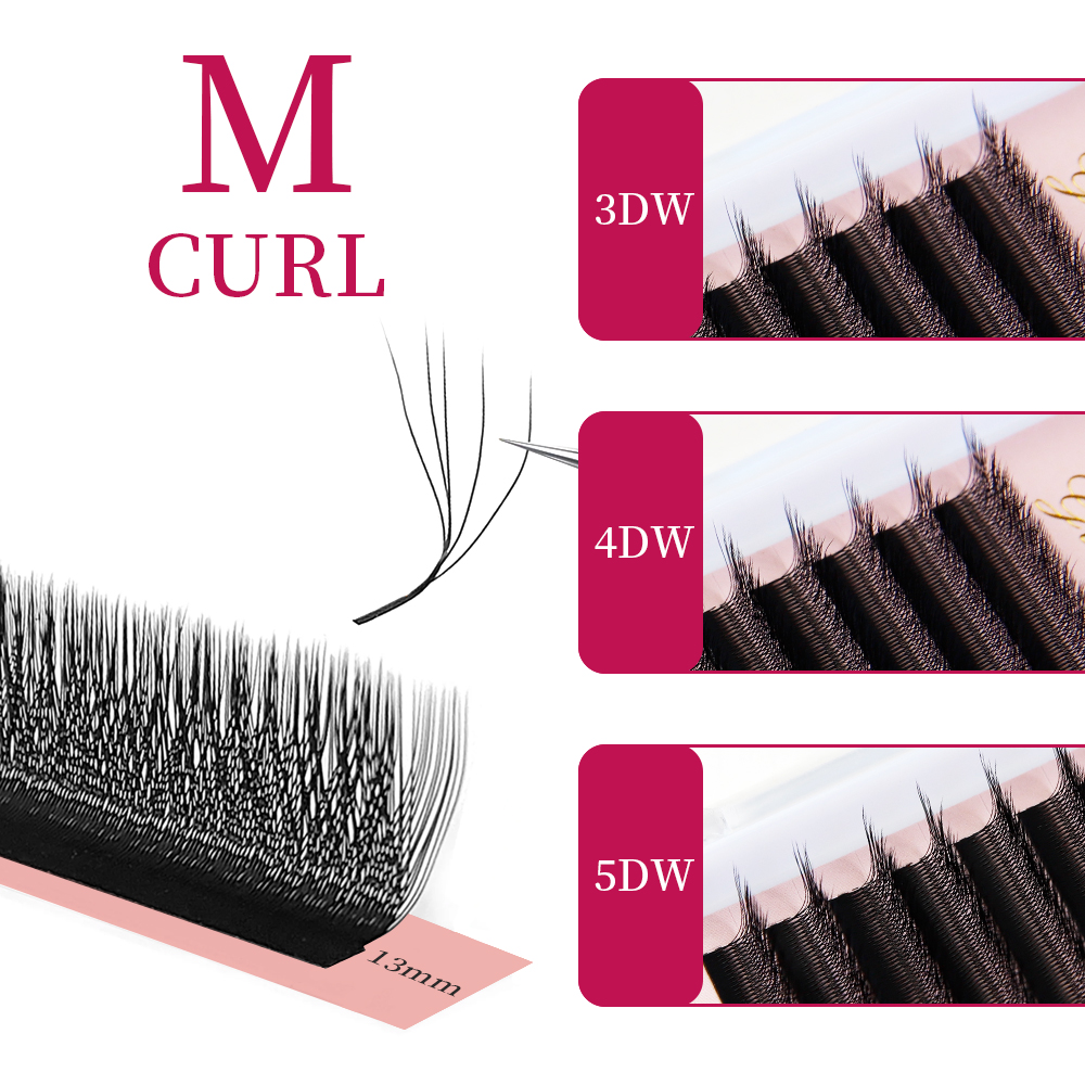Накладные ресницы Goddess W3D  – обзор и цена Eyelash Extension Human Hair