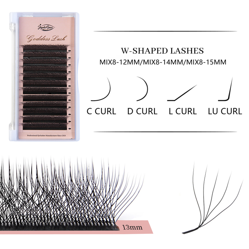 Накладные ресницы Goddess W3D  – обзор и цена Eyelash Extension Human Hair