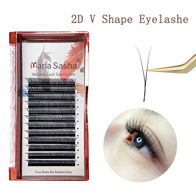 MARIA 2D Y-образные ресницы, р – обзор и цена Eyelash Extension For Asian Eyes